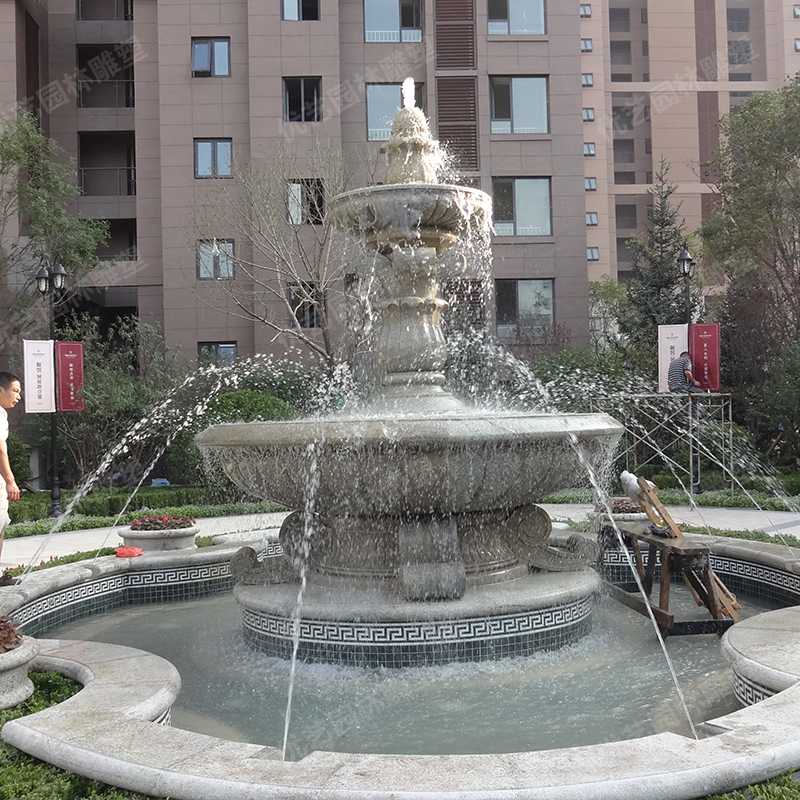 石雕噴泉，花崗巖噴泉，景觀噴泉