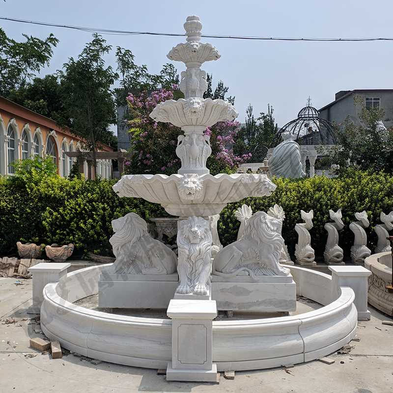 石雕獅子景觀噴泉 石雕獅子景觀噴泉