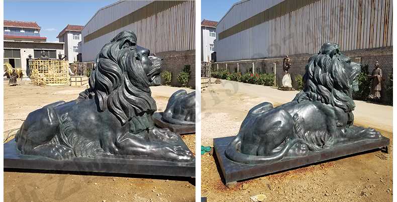 匯豐銀行銅獅子，銅雕塑廠家，歐式銅獅子