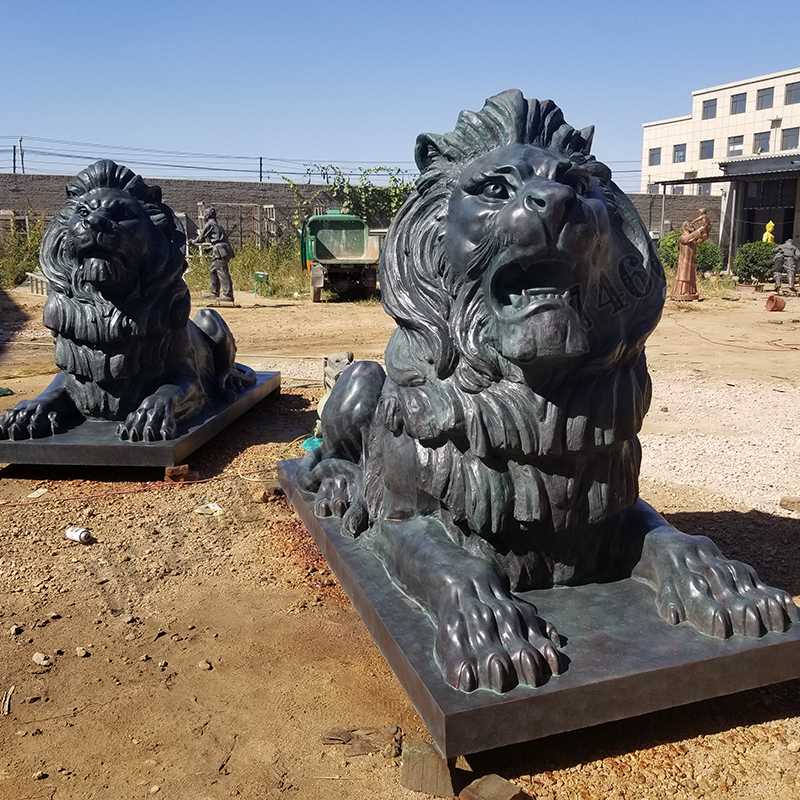 匯豐銅獅子，銅匯豐獅子，銅雕塑廠家，銅獅子廠家